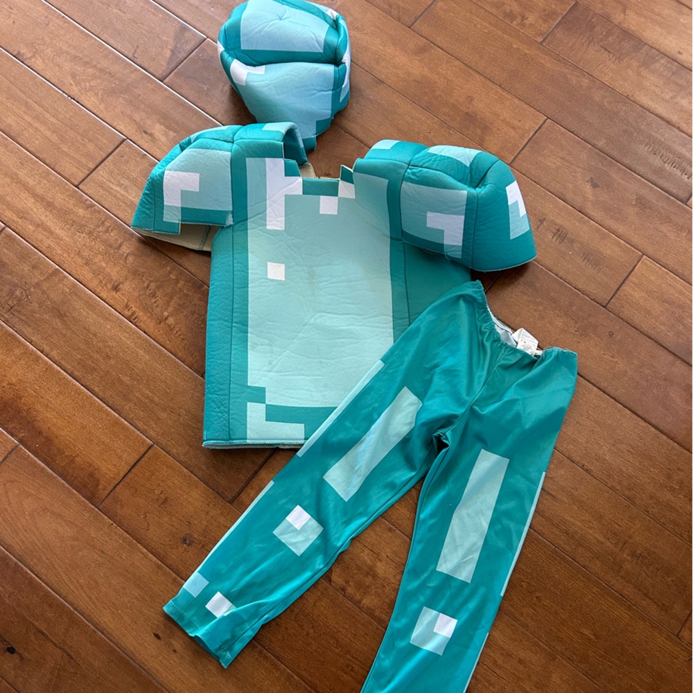 Minecraft Diamond Armor Halloween Costume
